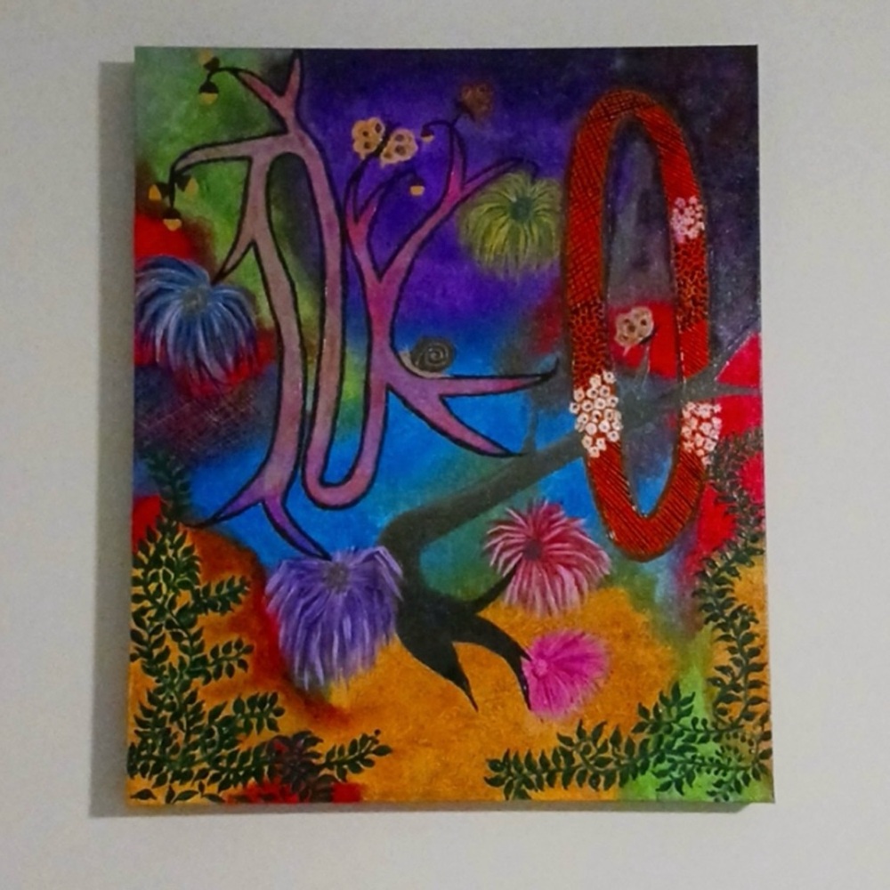 Cornucopia Garden. New Acrylic Paint